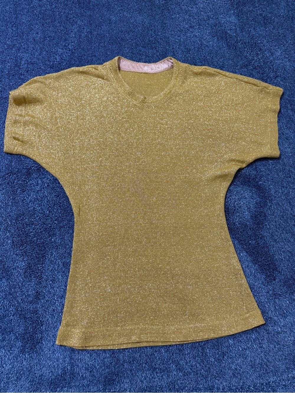 Shimmery Gold Knit Top
